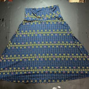 LulaRoe ladies skirt multi print